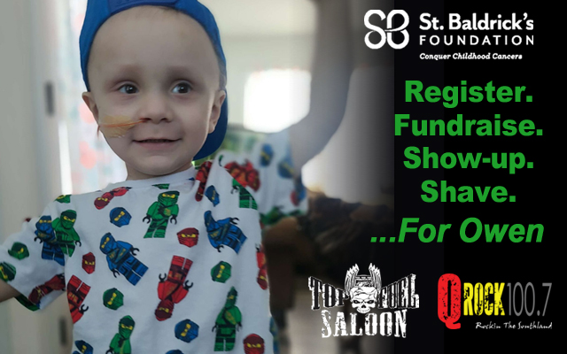 Help Owen at Q’Rock’s St. Baldrick’s Event
