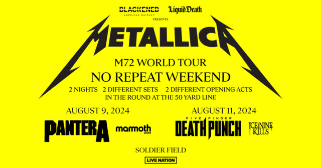 Win Tickets to the Metallica M72 World Tour: NO REPEAT WEEKEND