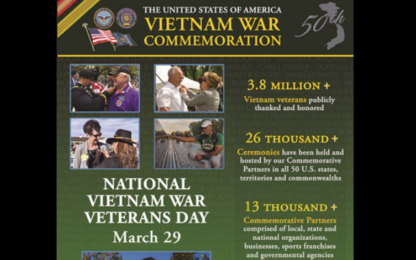 Vietnam Commemoration Ceremony At Abraham Lincoln National Cemetery